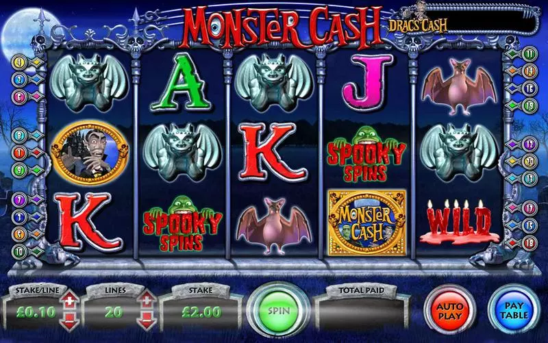 Monster Cash Inspired Progressive Jackpot Slot