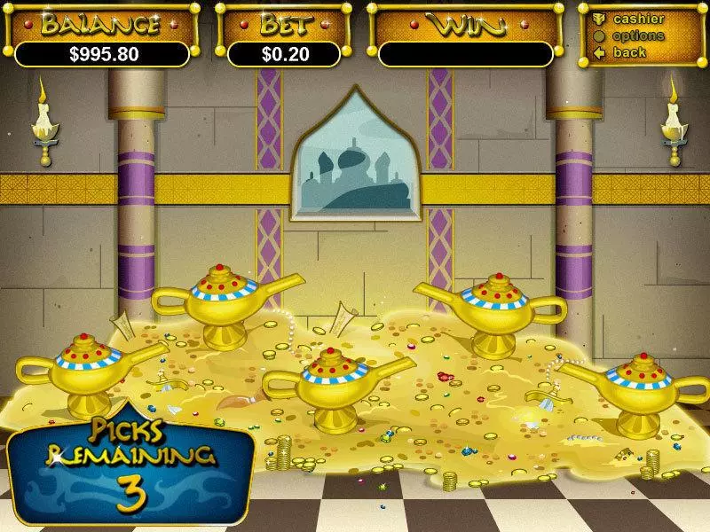 Aladdin's Wishes RTG Progressive Jackpot Slot