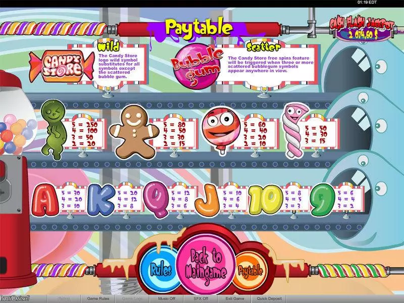 Candy Store bwin.party Progressive Jackpot Slot