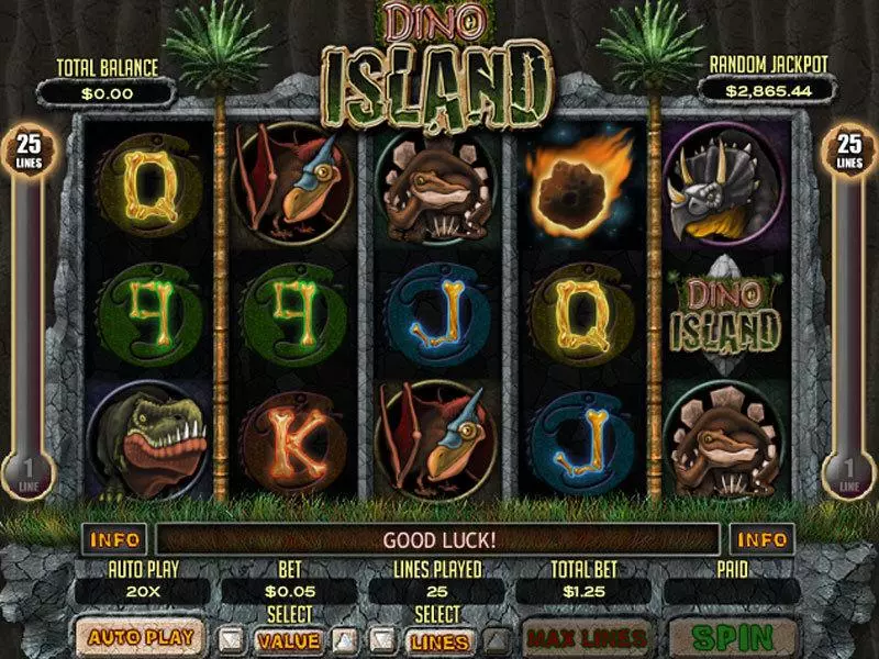 Dino Island RTG Progressive Jackpot Slot