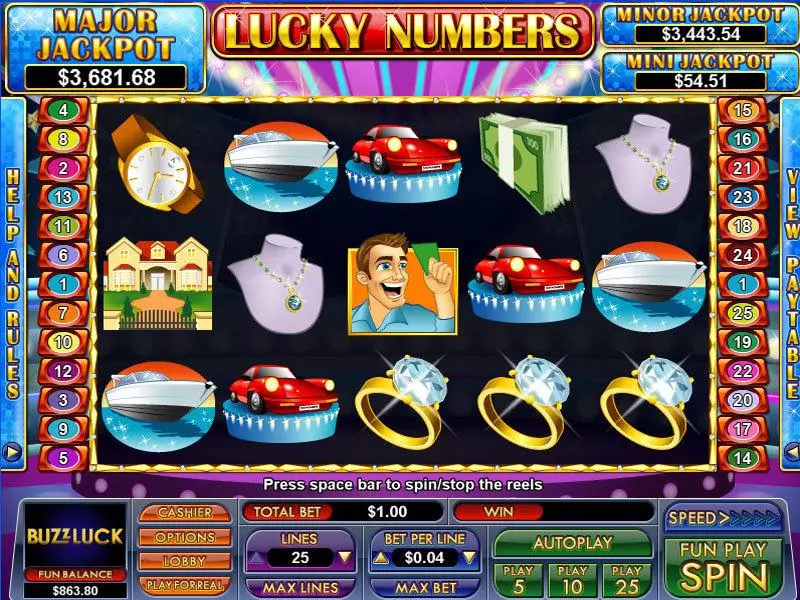 Lucky Numbers NuWorks Progressive Jackpot Slot