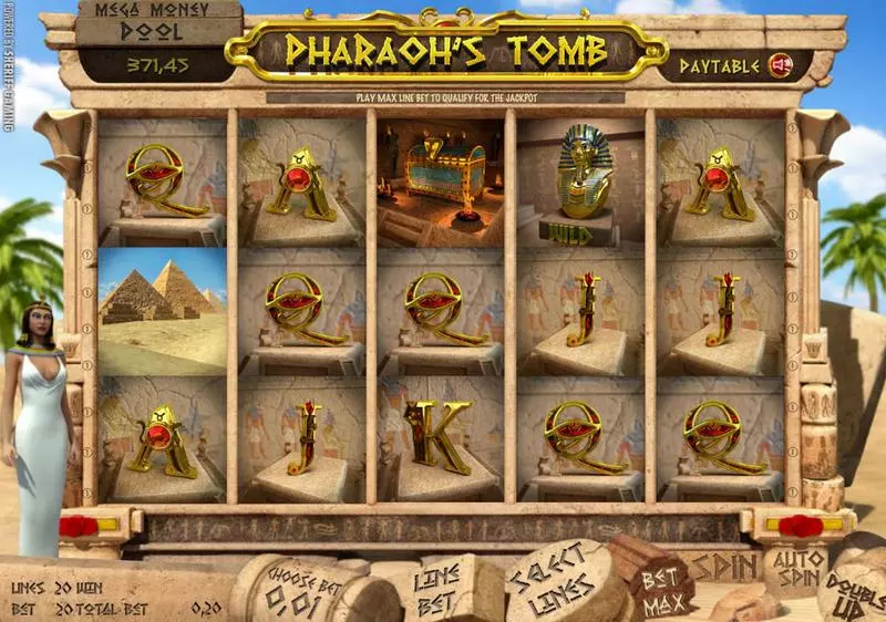 Pharaoh's Tomb Sheriff Gaming Progressive Jackpot Slot
