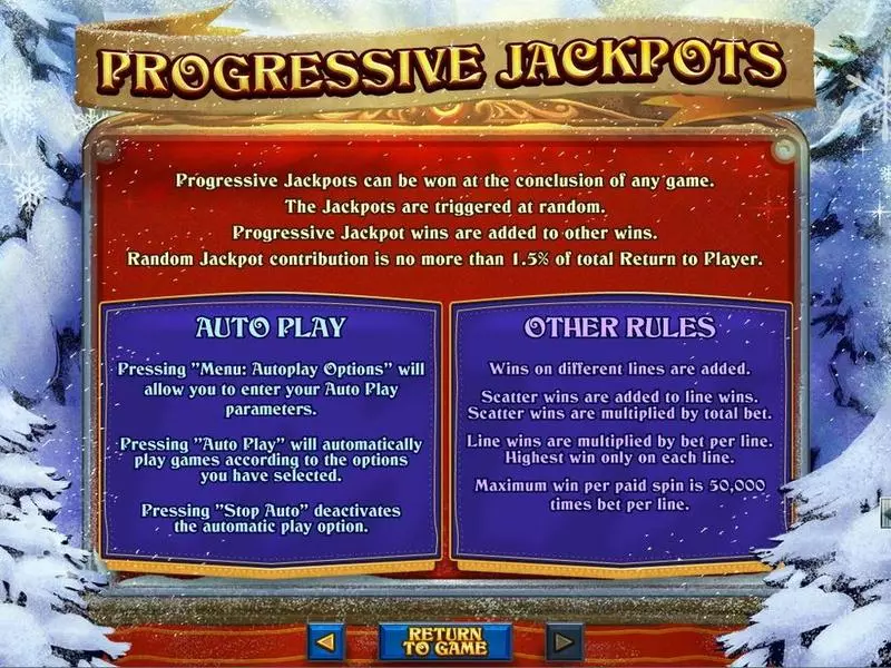 The Naughty List RTG Progressive Jackpot Slot